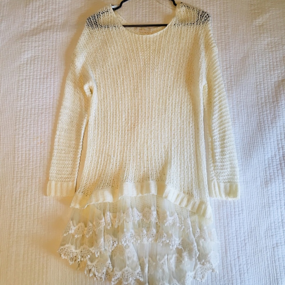 DONATED.    Cream Sweater